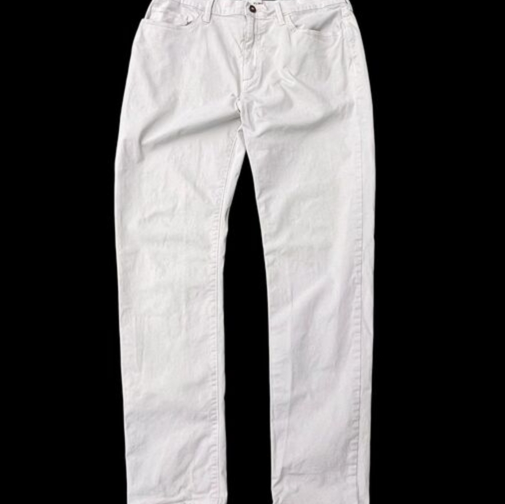 Flint and Tinder Men's 365 Tapered Fit Pants 34x32 Cream/Beige 5 Pocket Casual